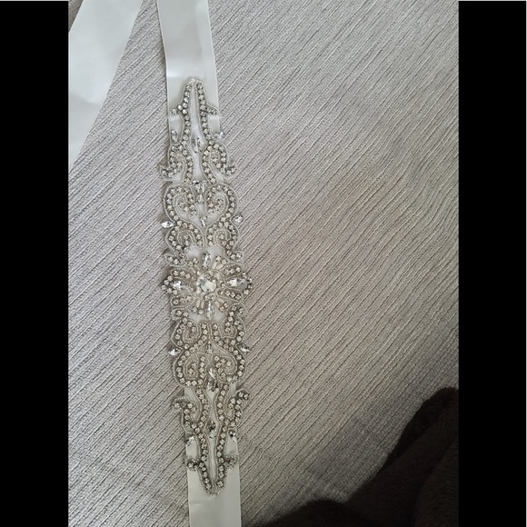 Hot Real Bridal Belts Wedding Belt Beaded Crystals - Picture 2 of 2